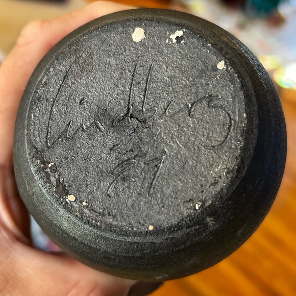 Scott Lindberg Raku Vase - Picture 3 of 3